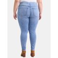 thumbnail image 4 of Terra & Sky Women's Plus High-Rise Skinny Jegging, 27” Inseam, 2-Pack, Sizes 0X-5X, 4 of 5