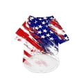 thumbnail image 4 of Small Dog Clothes Dog Tshirts for Small Dogs Lightweight Patriotic 4Th of July Pet Apparel White Red Blue Star Print 1 Pc, 4 of 5