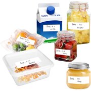 500 Freezer Refrigerator Food Labels Reminder Water Oil Resistant in Roll with Perforation Line,Removable Adhesive