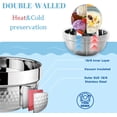 thumbnail image 4 of 6 Pack 18/8 Stainless Steel Bowls, 17 Oz Soup Bowl Double-walled Insulated Bowls, 5 Inch Snack Cereal Bowl for Rice, Fruit, Salad Ice cream, Dishwasher Safe, 4 of 9
