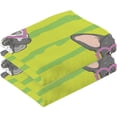 thumbnail image 2 of Dreamtimes Cute Dogs Green Patterned Hand Towels 2 PCS, Cotton Bath Towel for Drying Face Hands Body Decorative Water Absorbent Lightweight Towels for Bathroom Ktichen Travel Gym,16"x28", 2 of 7