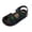 Black, variant on Fozruso Girls Sandals For Toddlers And Kids Breathable Lightweight Comfortable Everyday Casual Outdoor Play School Summer Footwear,Sizes 8 Little Kid 2-2.5 Years(Black)