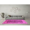 thumbnail image 3 of Ahgly Company Indoor Round Oriental Pink Industrial Area Rugs, 5' Round, 3 of 4