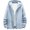 hgg193-Blue, variant on Mens Summer Jackets Plus Size Fashion Thin Sun Protection Hooded Sweatshirt Loose Comfy Pocket Sport Hoodies Coat