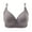Gray, variant on Homenesgenics Bras for Women Plus Size Push Up Wireless 44dd Woman's Printing Gathered Together Large Size Daily Bra underwear No Rims Brown XXXXL