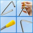 thumbnail image 3 of 3 Pcs Percussion Triangles With Strikers, 4 Inch 5 Inch 6 Inch Steel Triangle Instrument with Striker Rhythm Triangle Instrument Triangle Percussion Instrument, 3 of 5