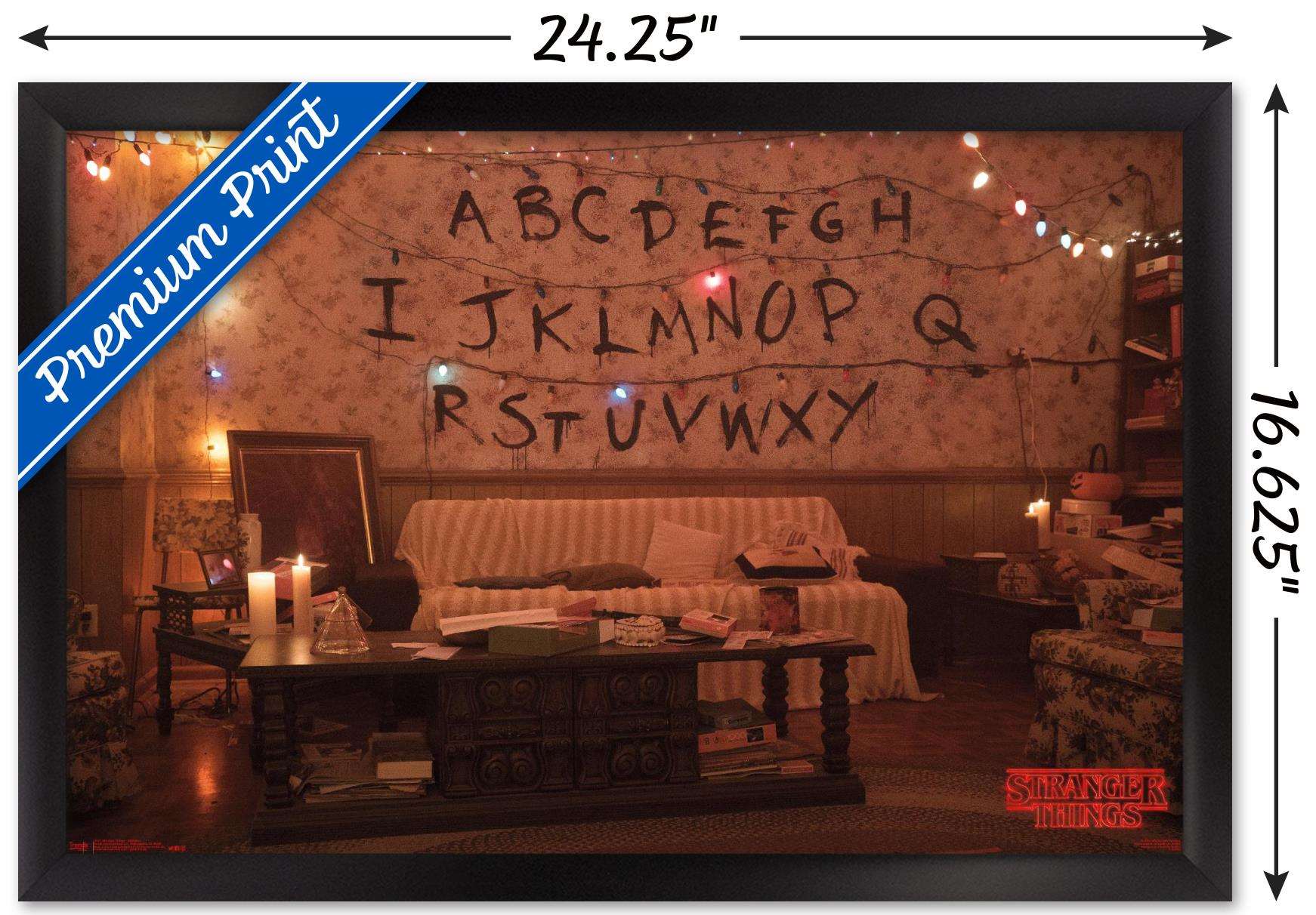 Netflix Stranger Things - Alphabet Wall Poster, 14.725" x 22.375", Framed