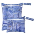 thumbnail image 4 of Juego de 2 uds. De bolsillo liso con cremallera, uso multiescenario, se puede colgar, cubierta de pañal reutilizable impermeable, bolsa húmeda, bolsa de Yoga lavable, 4 of 5