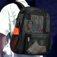 thumbnail image 4 of Large Capacity Mesh Backpack for Travel, Work, and Beach with Multiple Pockets, 1-Pack, 4 of 6