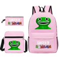 thumbnail image 1 of Three-piece Set Garten Of Banban Game Peripheral Two-dimensional Backpack Student Schoolbag Shoulder Bag Pencil Case, 1 of 5