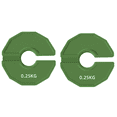 thumbnail image 1 of 2PCS Gym Micro-Type Plates Dumbbell Fractional Weight Plate Rubber Fractional Weight Plates Add-on Aperture 35mm 0.25KG, 1 of 6