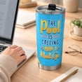 thumbnail image 5 of 20oz Stainless Steel Insulated Tumbler - The Pool Is Calling And I Must Go - Leak-Proof Poolside Travel Cup, Summer Pool & Beach Themed Drinkware, 5 of 6