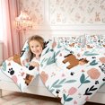 thumbnail image 5 of Manfei Cartoon Horse King Bedding 7pcs,Spring Garden King Bed in a Bag,Reversible, 5 of 6