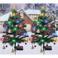2 Set Solar Christmas Tree Lights, 40LED Xmas Solar Stake Lights