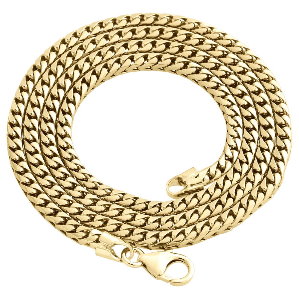 10K Yellow Gold Solid Franco Box Chain 
