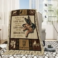 thumbnail image 6 of Sleepwish Dog Throw Blanket Flannel Fleece Blanket, German Shepherd Blanket Brown Throws for Couch Sofa, 50x60", 6 of 7