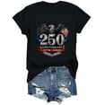 thumbnail image 7 of Duqingm America 250 Shirt 250 Years of Freedom Shirt 250th Anniversary of American Independence Black,3XL, 7 of 7