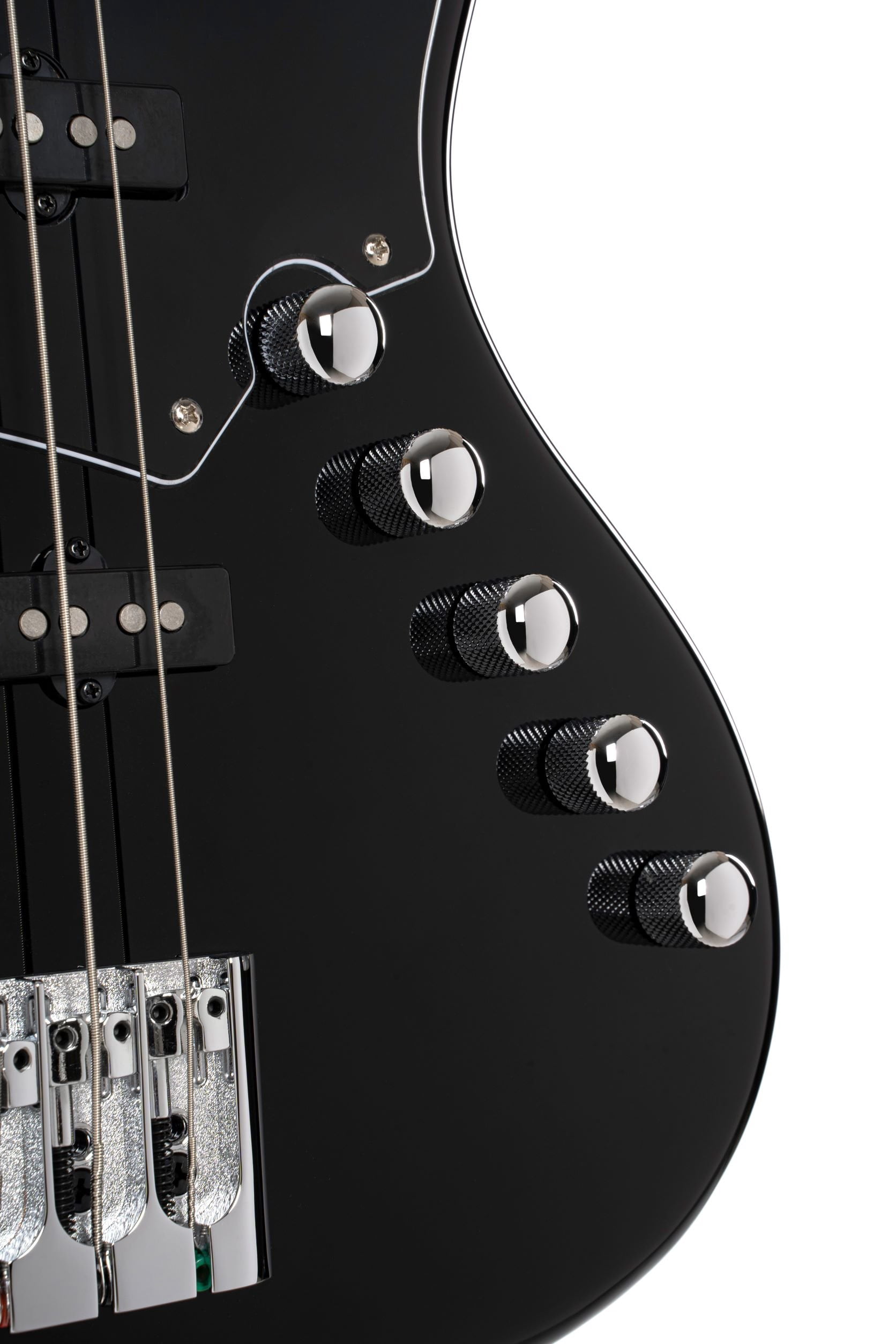 Cort Guitars NJS5BK-U Elrick NJS Series 5-String Electric Guitar, Black