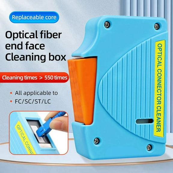 A-550 Fiber Optic Cleaner Cassette Fiber End Face Cleaning Box Pigtail Cleaner for SC/FC/ Optic Fiber Cleaner Tools A