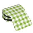 thumbnail image 4 of Hirioo White Green Plaid for Large Grid Mesh Pencil Case with Zipper Stationery Organizer Case, 4 of 7
