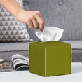 thumbnail image 6 of Tissue Olive Box Cover Holder, Square by Xecao - Leather Decorative Organizer for Tabletop, Bathroom, Car, Office, 6 of 8