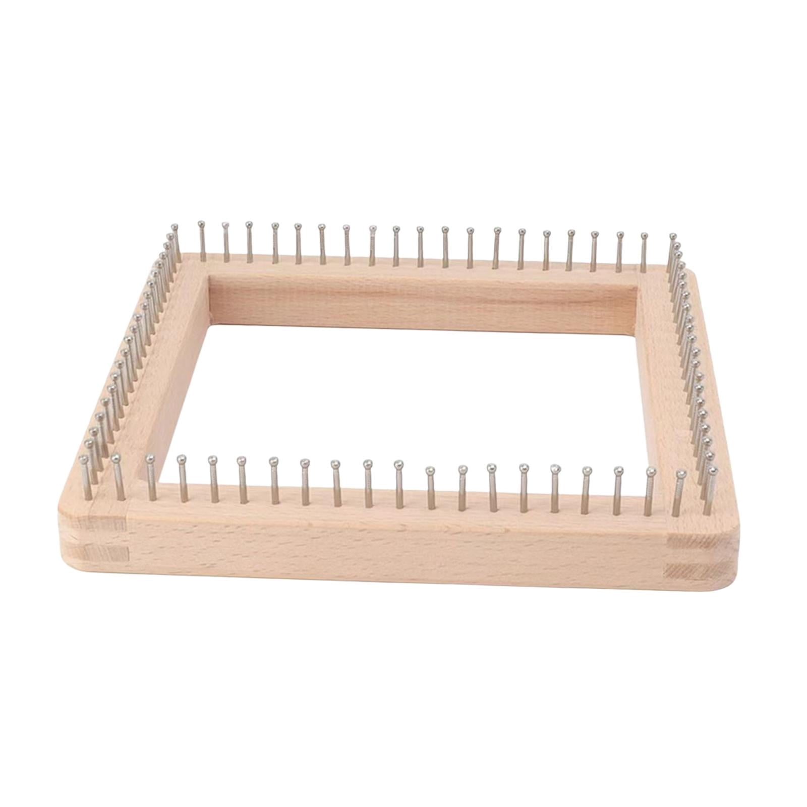 Knitting Loom for Beginners Wooden Knitting Board Pin Loom Smooth Surface Material for Weaving Scarves Hats Cushions