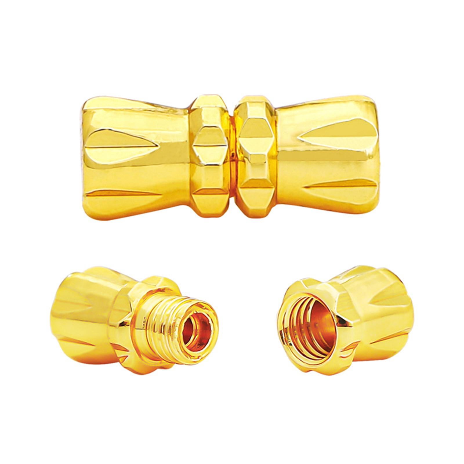Milageto 5x 10 Pieces Screw in Clasp Buckles Jewelry Barrel Tiny Set, Twist Clasp Swivel for DIY Jewelry Making Craft Bracelets Necklace