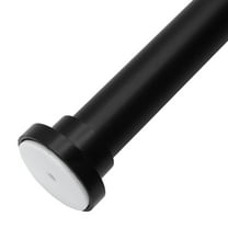 Meriville 1-inch Diameter Metal Tension Rod, Adjustable 52-90, Black