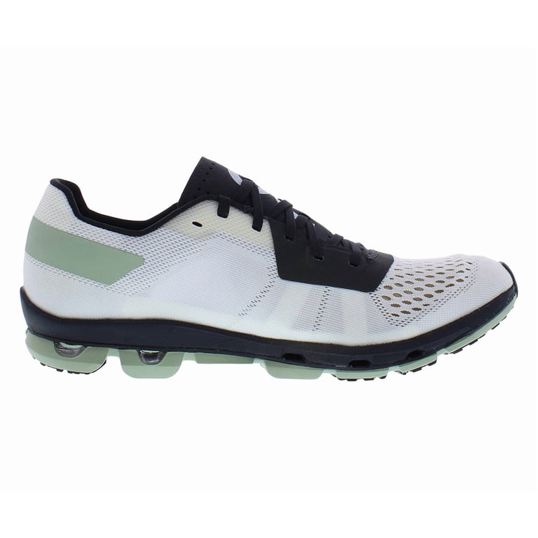 On, Women Cloudflash 2 Sneakers, White Black Green, Size 8