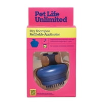 Pet Life Unlimited Waterless Powder All-in-One Applicator Dog Brush, Vanilla Ginger, 1pk