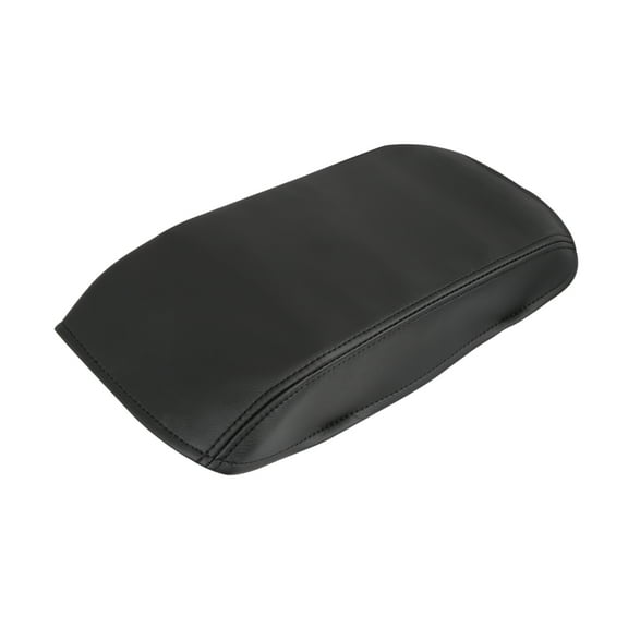 Unique Bargains Microfiber Leather Center Console Lid Armrest Cover Skin Black with Elastic for Toyota Camry 2007-2011