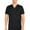 Black, variant on Super Soft Cotton Knitted Fabric Multi Pocket Slim Fit Scrub Tops for Men - Medical/Health Care Uniform