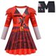 thumbnail image 3 of Disfraz rojo de D-Descendants para niños Rise of Red Girls, disfraz de Bridget roja, peluca para cosplay, ropa de fiesta de Halloween de fantasía para niños, 3 of 5