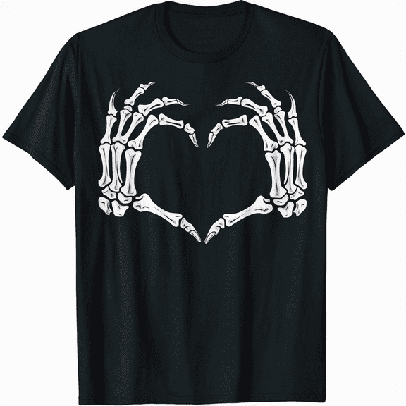 Skeleton hands form a heart T-Shirt