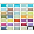 100 Cotton Throw Pillow Case Blue Yellow Green Gray Lumbar Cushion