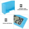 TUIBELYN Small Digital Clock Stick On Clock Truck Dashboard Clock