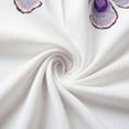 thumbnail image 4 of DPTALR Women's Fashion V-Neck Printed Puff Sleeve T-Shirt,Purple,Size L, 4 of 8
