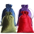 thumbnail image 1 of MasteelfCA 4Pcs Wedding Candy Bags Portable Drawstring Bags Jewelries Wrapping Bags Small Bags, 1 of 7