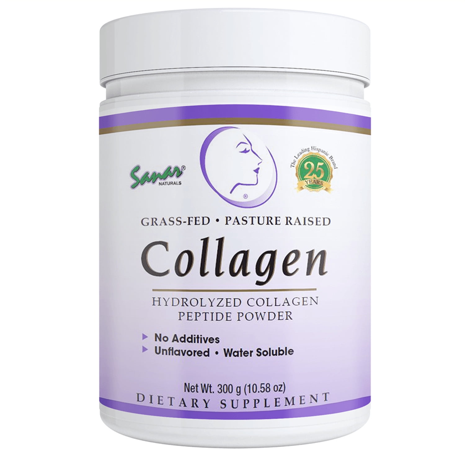 Sanar Naturals Collagen Peptides Powder, Unflavored, 9g Protein, 10.58 oz
