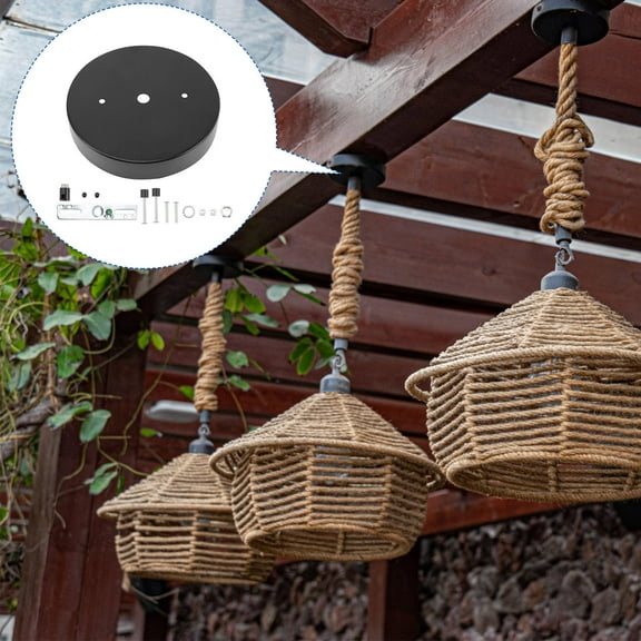 PBPBOX Lamp Ceiling Plate Metal Canopy Plate 1 Set