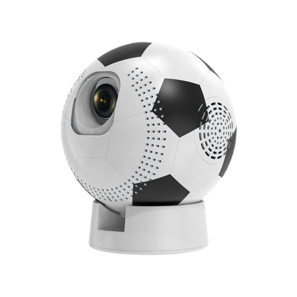 Proyector portátil Pisexur Electronics para hombres con forma de balón de fútbol, rendimiento estable y resolución 4K de alta definición. Electrónica infantil, organizador de electrónica.