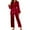 A-Wine399, variant on XIAONU Womens Satin Robe & Pants Set Long-Sleeve Belted Loungewear Elegance Post-Bath Relaxation Homewear