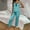 Sky Blue, variant on BLTIBY Womens Pajama Set Heart Pritned V Neck Sleeveless Camisole Drawstring Pants Sleepwear Fashion Comfortable Nightwear Hot Pink L