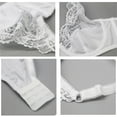 thumbnail image 6 of BKQCNKM Bra and Panty Sets for Women, Plus Size Bras for Women, Lace Underwear for Women, Lace Bras and Underwear Breathable Underwear Set, Plus Size Underwear for Women, White 95C, 6 of 6