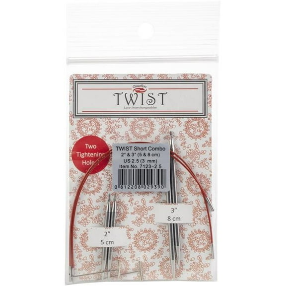 ChiaoGoo TWIST Shorties Combo Pack Including 2-Inch Tips, 3-Inch Tips, 5-Inch Cable, 6-Inch Cable, 2 Tightening Keys