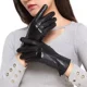 thumbnail image 4 of Guantes De Piel Negros Para Mujer Térmicos Y Suaves, 4 of 6