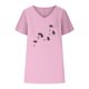 thumbnail image 3 of Camisetas de Cuello en V Mujeres Impresas Manga Corta Camiseta Casual, Ligera Y Básica de las Mujeres Camisetas Casuales, 3 of 4