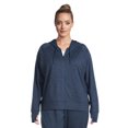 thumbnail image 6 of Athletic Works Women’s and Women's Plus ButterCore Zip-Up Hoodie with Long Sleeves, Sizes XS-4X, 6 of 6