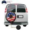 thumbnail image 4 of KAKALAD American flag donut Spare Tire Cover Weatherproof Universal Vehicle Accessories 14 Inch, 4 of 7