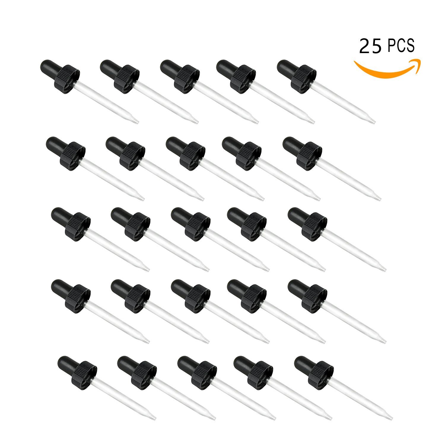 Bestsupplier 25 PACK Plastic Transfer Glass Pipettes Eye Droppers